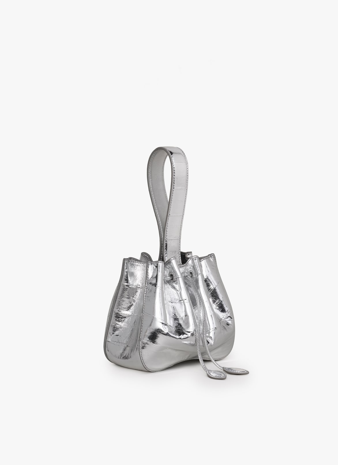 ROSE MARIE BAG IN CALFSKIN ALAÏA SILVER ROSE MARIE BAG IN CALFSKIN